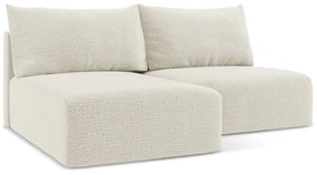 Кремав разтегателен ъглов диван с място за съхранение (ляв ъгъл) Kalena – Makamii