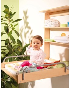 Висяща маса за преповиване от декор от бук в естествен цвят Dschungelbaby – Roba