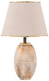 Настолна лампа RAMZES 1xE27/40W/230V кремава/златна