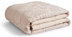 Бежово капитонирано покривало за легло от дамаск 240x260 cm Damask Jacquard – Catherine Lansfield
