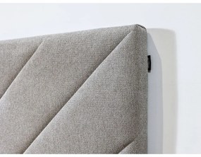 Бежово двойно тапицирано легло с включена подматрачна рамка 180x200 cm Romane – Bobochic Paris