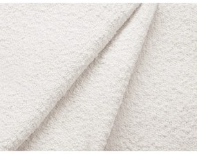 Бял разтегателен ъглов диван от букле (ляв ъгъл) Jodie – Micadoni Home