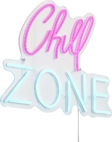 Неонов стенен светилник розов със син LED - Chill Zone