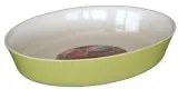 Cerutil - Керамична тава овал 25x21,5xh5см зелено/бяло-(PO134) (M)