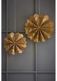 Висяща светлинна декорация с коледен мотив в златисто ø 45 cm Maravilla - Markslöjd