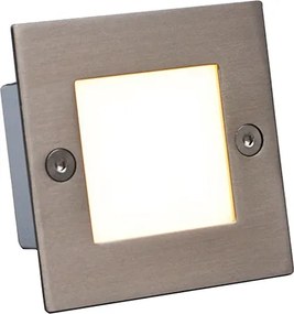Модерен вграден прожектор стомана вкл. LED - Square 7
