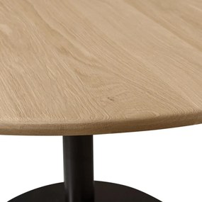 Кръгла трапезна маса с дъбова дървена плоскост ø 120 cm Tablo – WOOOD