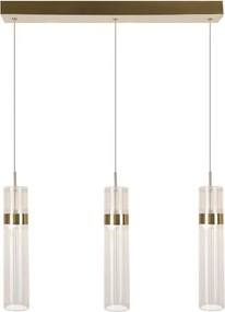 LED висящ полилей на кабел AMBIENTE 3xLED/6W/230V 3000/4000/6000K златист