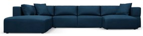 Син ъгъл U-образен диван, ляв ъгъл Esther – Milo Casa