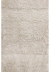 Кремав ръчно изработен памучен килим подходящ за пране 120x160 cm Bloom Natural – Lorena Canals