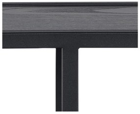 Черен двуетажен метален рафт Seaford - Actona