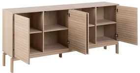 Нисък скрин от дъб в естествен цвят 180x80 cm Linley – Actona