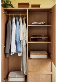 Комплект от 2 бежови текстилни органайзера Bamboo - Hübsch