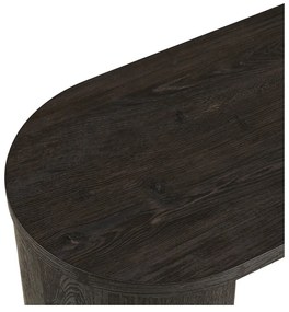 Тъмнокафява конзолна маса от декор от дъб 38x114 cm Bibione – House Nordic