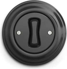 Kliklap - Ретро кръстовиден превключвател с рамка № 7 антрацит