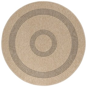 Черно-бежов кръгъл външен килим ø 160 cm Comilla – Ayyildiz Carpets