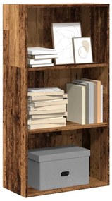 857906 vidaXL Библиотека, старо дърво, 60x30x114 см, инженерно дърво