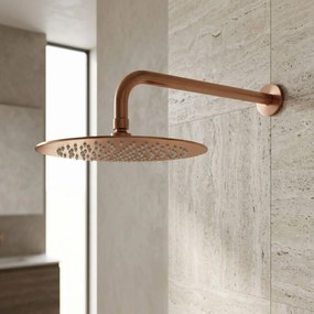 Кръгла душ глава REA JS-P014BRG 25cm Brush Copper