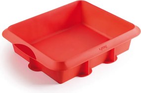 Форма за печене Lekue 1009482, 27x27 см, Платинен силикон, От -60°C до +220°C, Червен