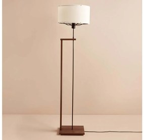 Подова лампа AYD 1xE27/40W/230V кафява/бяла