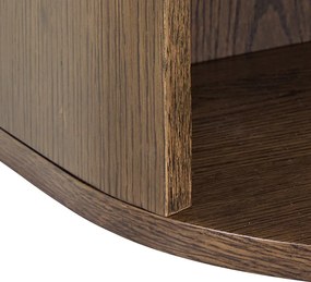 Нощно шкафче от декор от дъб в тъмно естествен цвят Paron – Actona