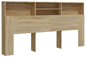811892 vidaXL Табла за легло тип шкаф, дъб сонома, 200x19x103,5 см
