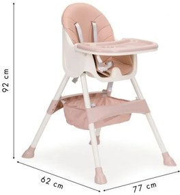 Детски стол за хранене 2в1 Rose