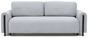 Сив разтегателен диван с място за съхранение от рипсено кадифе 244 cm Arcadova – ELTAP
