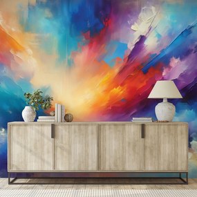 Тапет – Дъгово абстрактно небе