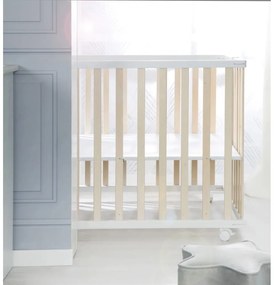 Кошара за игра в бял и естествен цвят 100x75 cm - Roba