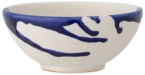 Глинена купичка в бяло и синьо 400 ml Okayama – Bloomingville