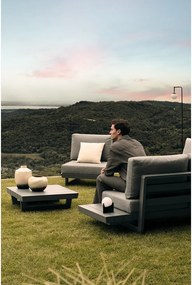 Черна метална LED затъмняваща се настолна лампа с пластмасов абажур (височина 16 cm) Cardamom – Bizzotto