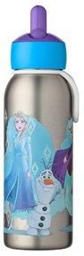 Детска бутилка от неръждаема стомана в сребрист цвят 350 ml Frozen 2 – Mepal