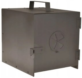 Дървена пушалня 50x50x120cm с метален покрив