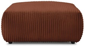 Табуретка от рипсено кадифе в тухлен цвят Lucien – Bobochic Paris