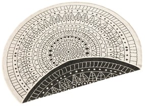 Черно-кремав килим за открито, ø 200 cm Porto - NORTHRUGS