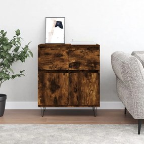 831121 vidaXL Сайдборд, опушен дъб, 60x35x70 см, инженерно дърво