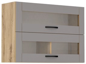 Горен кухненски шкаф Лорен 100/Сив мат G38