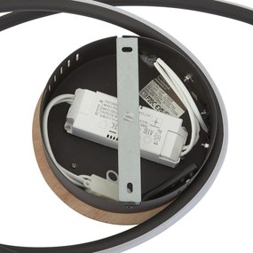 Дизайнерска таванна лампа дърво вкл. LED 3-степенно димиране - Rowan