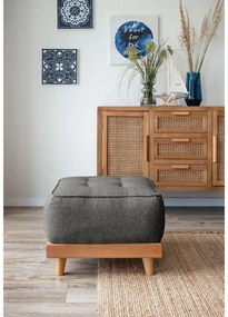 Тъмно сива табуретка за крака Dazzling Daisy - Miuform