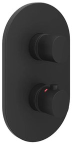 Ravak X070467 - Термостатен душ смесител за вграден монтаж CHROME черен