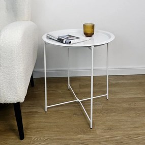 Метална кръгла странична масичка ø 47 cm Hilmar – Yes Everyday