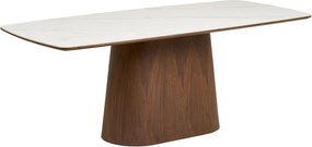 Трапезна маса с керамичен плот 90x200 cm Noli – House Nordic