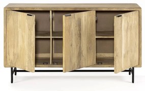 Скрин от масивно манго в естествен цвят 150x85x40 cm Mundra – MOME