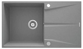Deante ZRC_S11A - Кухненска мивка CORIO 50x86 см гранит/металически сив