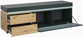 TV шкаф Glimmer Plus-Natural-Black