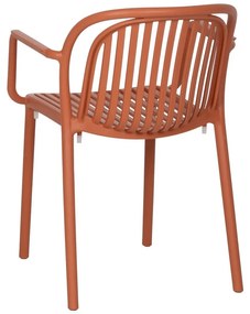 Теракотен пластмасов трапезен стол Alia – Ixia