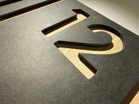 Дизайнерски стенен часовник LAMELE 50 x 50 cm