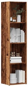 855776 vidaXL Шкаф за книги от старо дърво 36x30x143 cm Инженерна дървесина