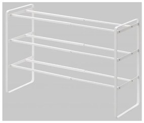 Бял регулируем рафт за обувки с 3 нива Maebashi - YAMAZAKI